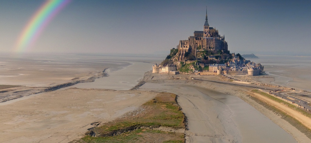 Mont Saint Michel Arc en Ciel