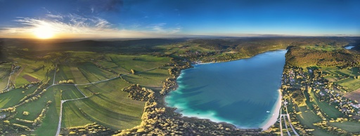 Panorama Couchant Lac de Chalain